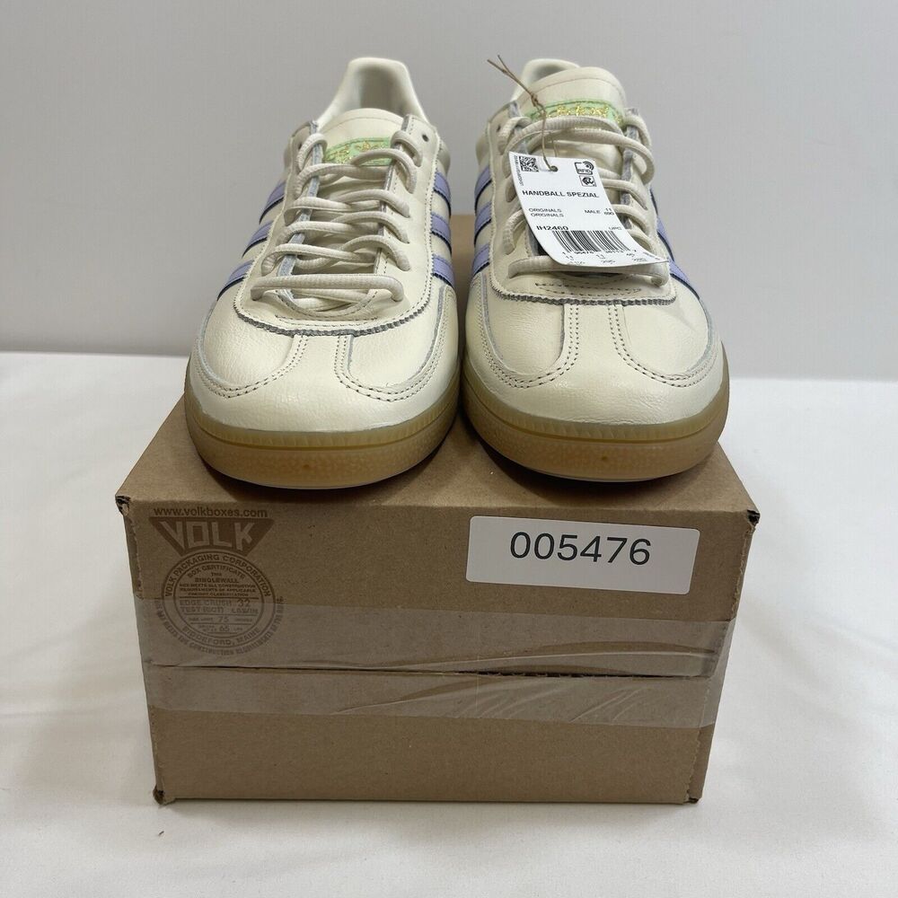 Adidas Handball Spezial Men's 11.5 IH2460 Off White Violet Purple Gum IH2460 NEW - Picture 12 of 12